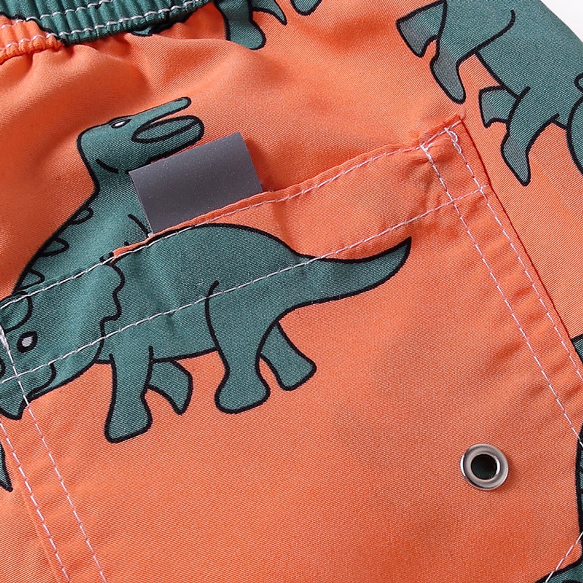 NiSy.nl Zwembroek Jongens | Zwemshort | Dino Print | Sneldrogend | | Oranje — afbeelding 3