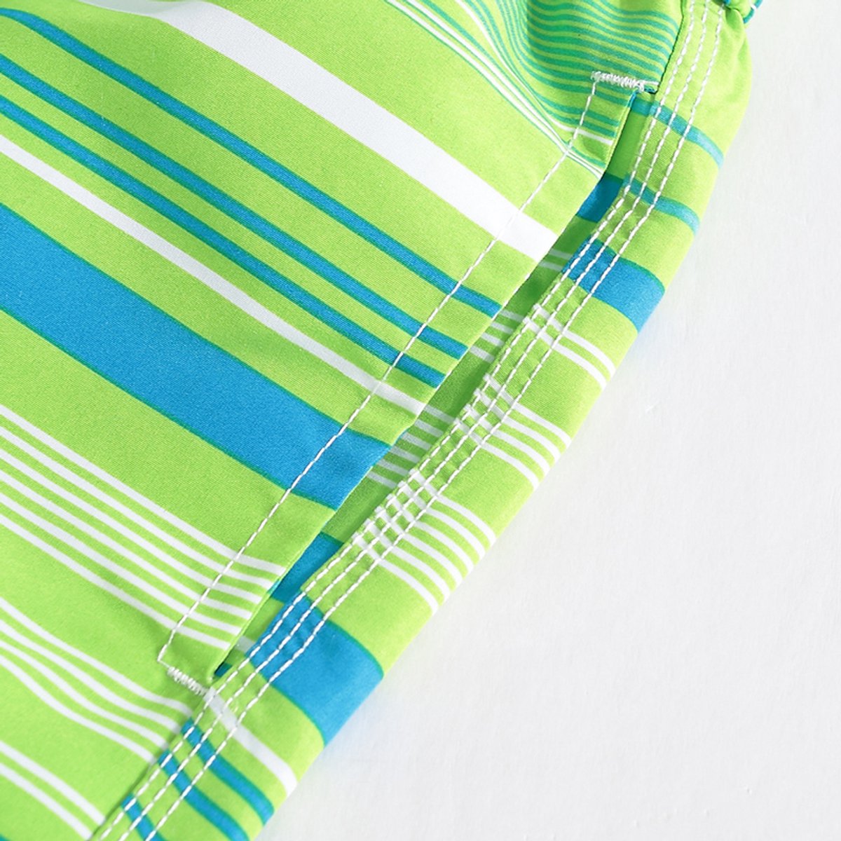 NiSy.nl Zwembroek Jongens | Zwemshort | Strepen Print | Sneldrogend | | Groen — afbeelding 7