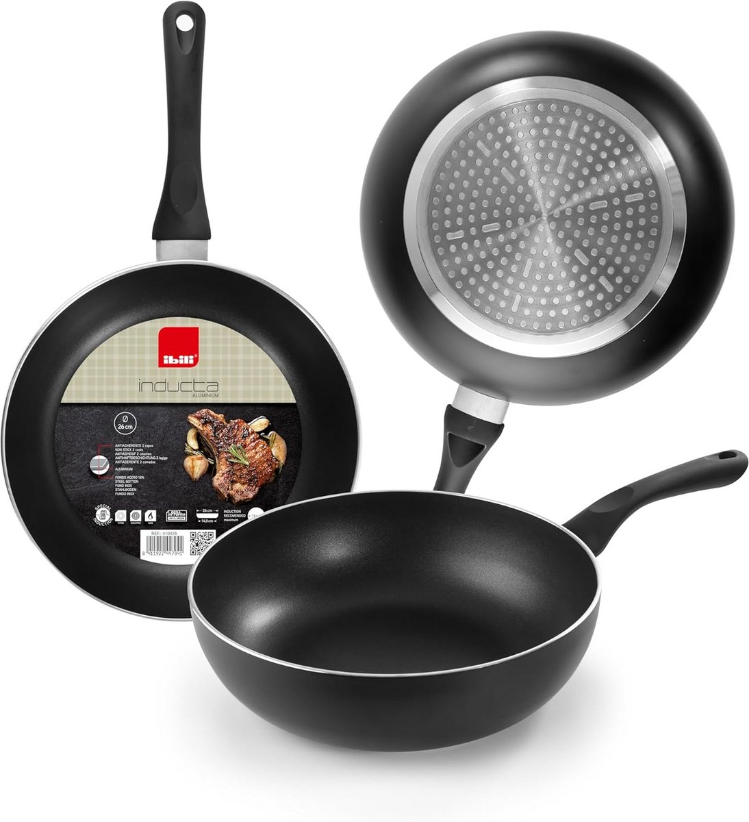 Diepe Koekenpan 28 cm Inductie - Aluminium met Antiaanbaklaag
