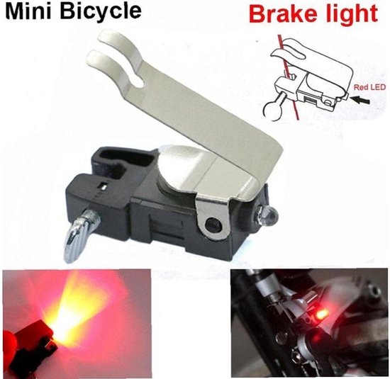 Fietslamp - Achterlicht - Veilig Fietsen - Automatisch Remlicht - Mini formaat - Zwart — afbeelding 4