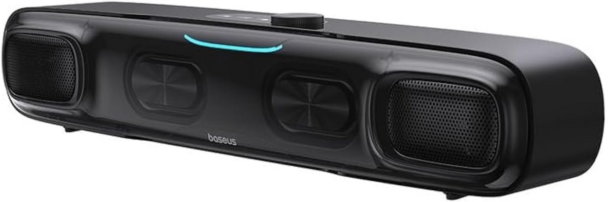Compacte Mini Soundbar voor Helder Geluid - Zwart