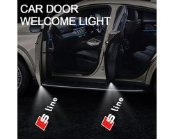 Auto Deur Projector Geschikt voor Audi S-Line – LED Welkomstverlichting set van 2