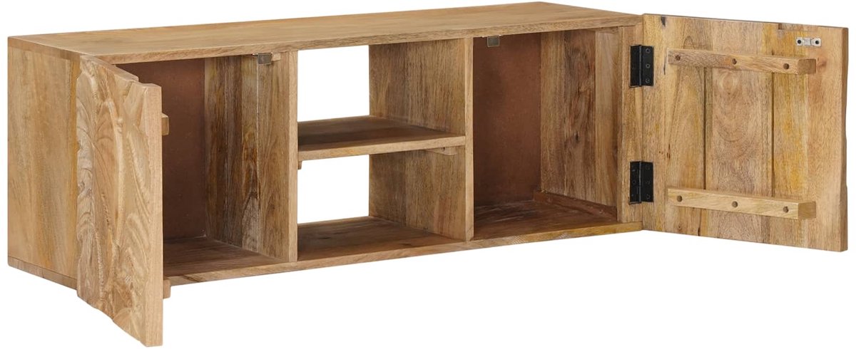 vidaXL - Wand - TV - Kast - met - plank - met - opslag - met - de - deur - 100 - x - 30 - x - 35 - cm