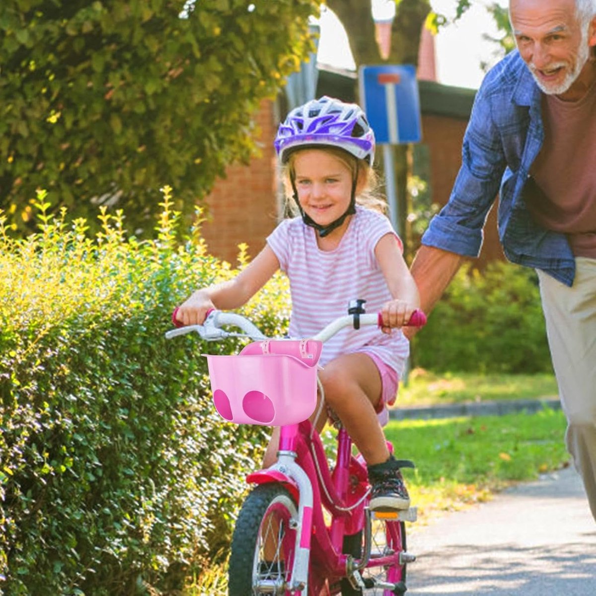 Kinder Fietsstoel - Veilige Houder - Fietstochten Maken - Valpreventie Ontwerp - 21 x 15 x 14 cm - Roze