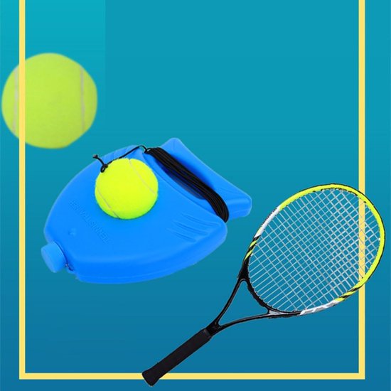 Tennistrainer Oefenbal - Vrijstaande Tennis Oefening - Verbeteren Swing - Verzwaarde Stabiele Basis - 300 g - Kostuum — afbeelding 3