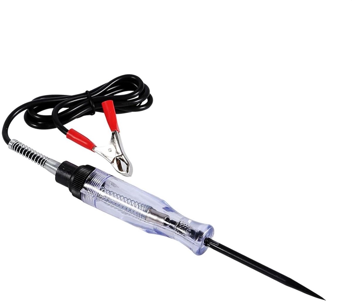Autotest Volt Pen - Spanningsmeter - Circuit Testen - 6-24V Bereik - 17.3cm Lengte - Transparant