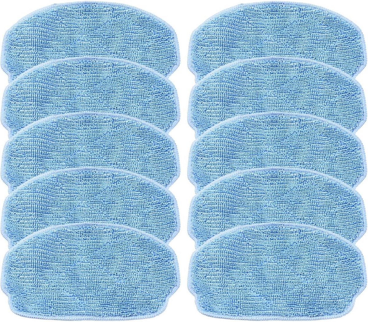 Herbruikbare dweildoeken - Wasbare pads - Robotstofzuiger - Sterke vlekverwijdering - 10 Pack - Zoals afgebeeld