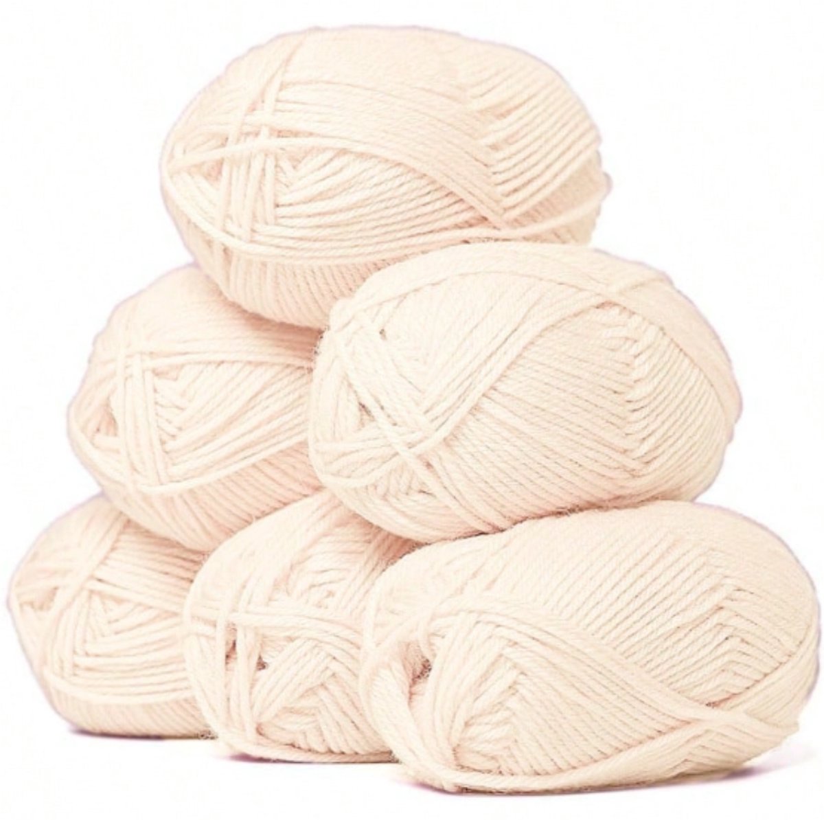 Chipa - Melkgaren Set LichtBeige – 6x 25 Gram – 100% Acryl – Totaal 150 Gram – Zacht Haak- en Breigaren - Beige - Diverse Garen - Hobby & Handwerk - Naaien Accesoires - Naaigaren - Bordure - Naaibenodigheden
