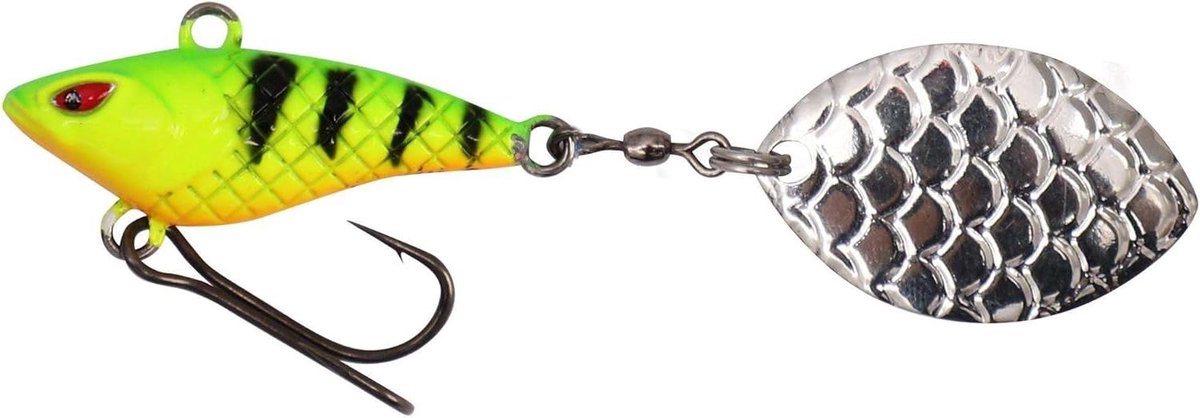 Spinaas Wobbler - Aas Vissen - Vis Vangen - Combineert Spinner Wobbler - 6 gram - Vuur Tijger