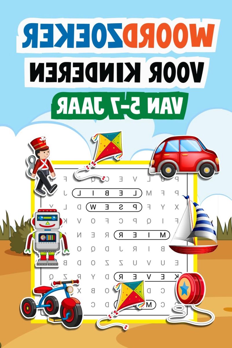 Woordzoeker Kinderen - Puzzelboek - Brein Trainen - 85 Puzzels - 102 Pagina's - Meerdere Kleuren