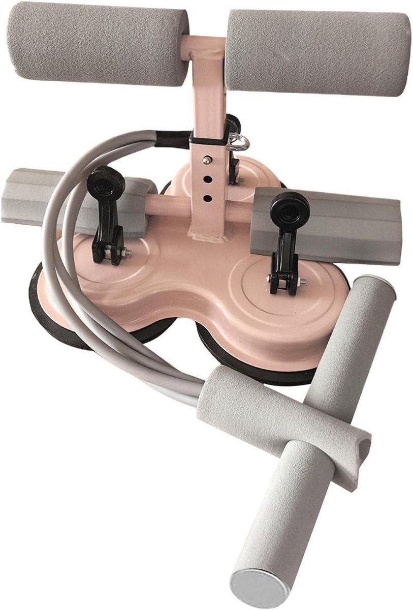 Buiktrainingshulp - Sit-up bar - Romptraining thuis - Ergonomische zuignap - 24 x 23 x 15 cm - Meerkleurig