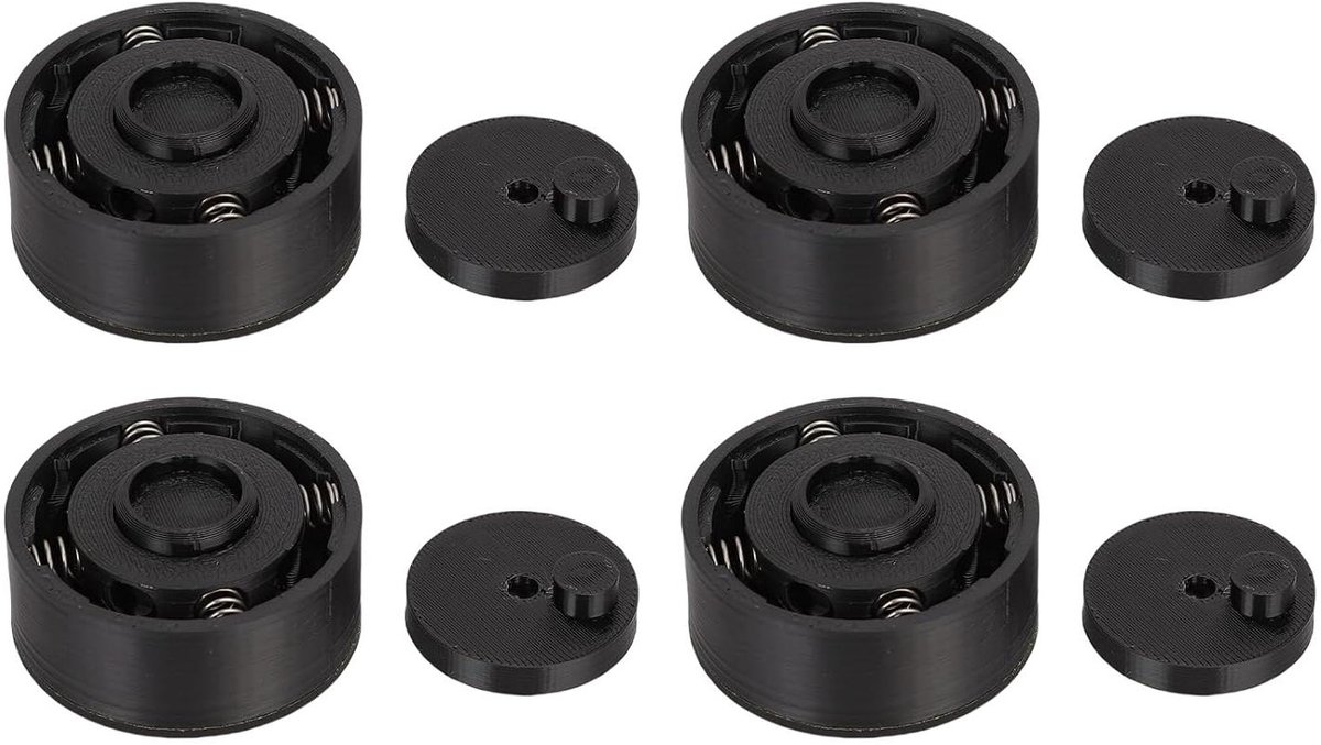 Anti Vibratie Voeten - Stabiliteitskussens - 3D Printer Stabiliseren - Verbeterde Niet-slip - 4 Stuks - Zwart
