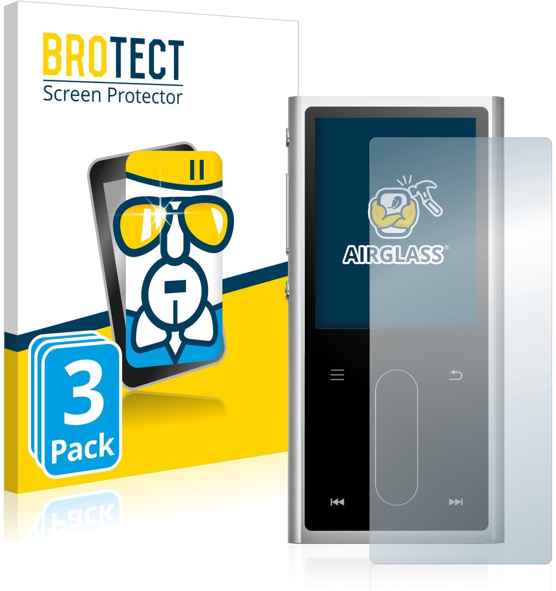 Screenprotector 3 Stuks voor FiiO M3K Beschermglas transparant