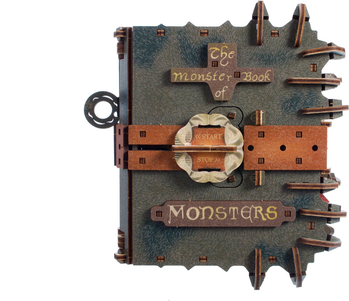 UGEARS 3D Modelbouw - The Monster Book Of Monsters™ - Harry Potter™ - Mechanisch Bouwpakket Hout - Educatief Speelgoed — afbeelding 17