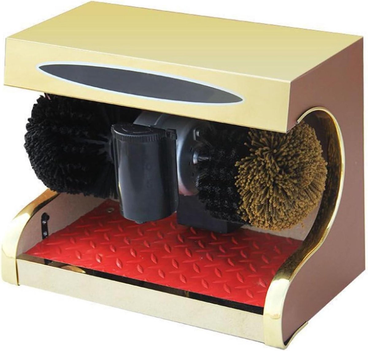 Elektrische Schoenpoetsmachine - Automatische Poetsmachine - Schoenen Glanzend Houden - Dubbele Borstel Combinatie - 7KG - Zwart