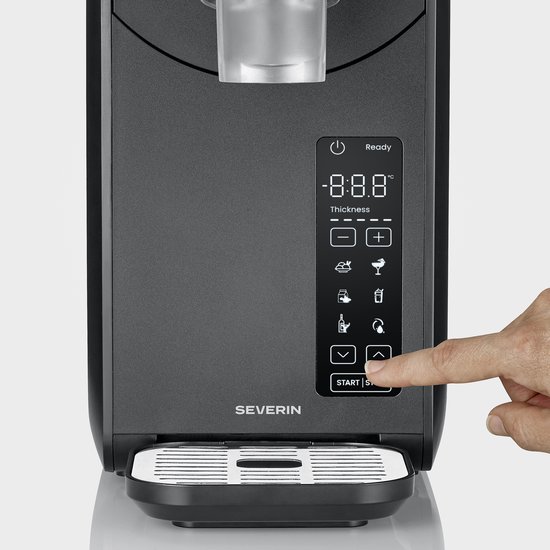 SEVERIN EZ 9520 S-SLUSH IJsmachine - Slush Maker 2L - Voor Slush, Frappé, Milkshake & Cocktails - Keep Cool Functie - Zwart/Zilver van Severin — afbeelding 3