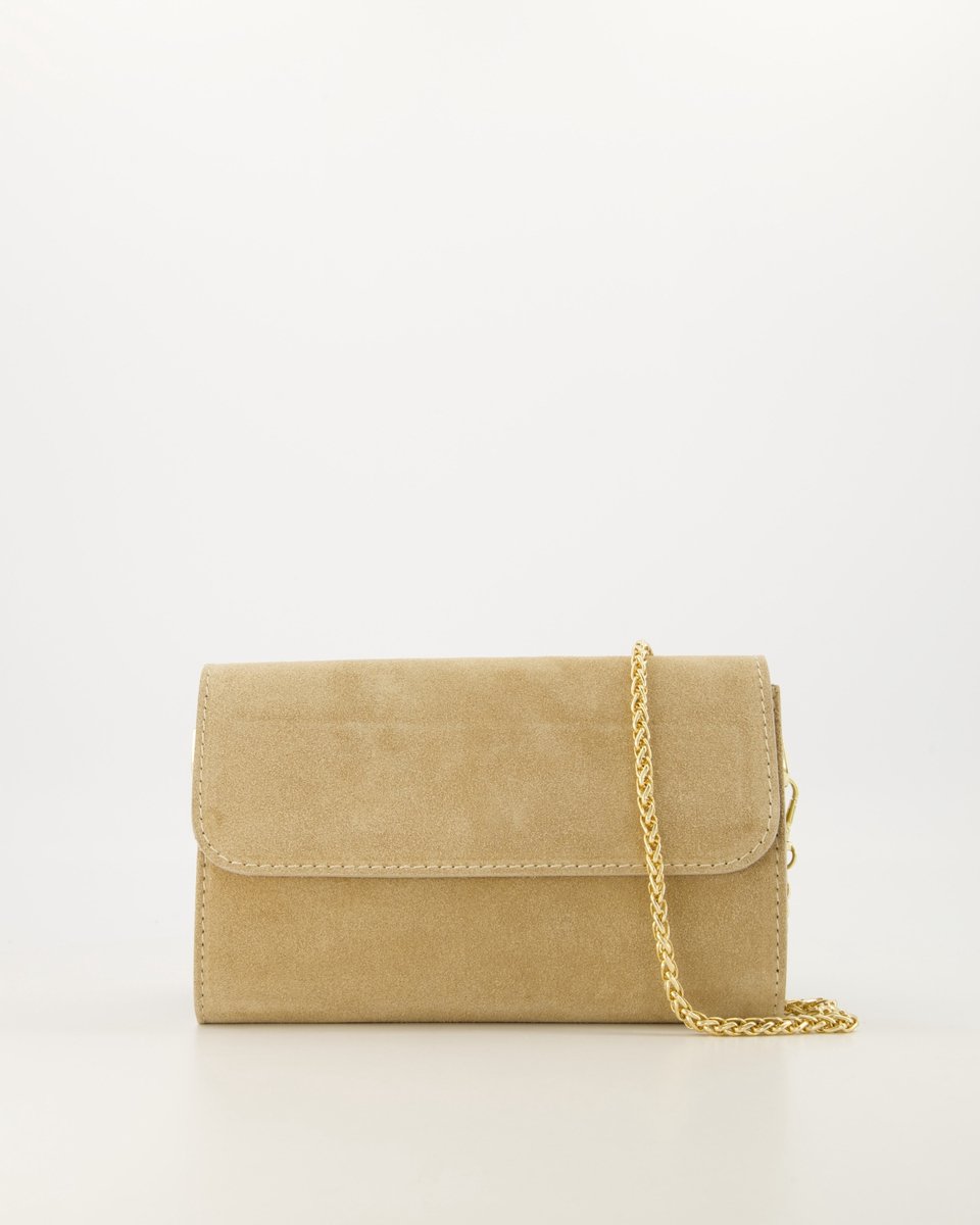 tas -zand - suède - crossbody/clutch
