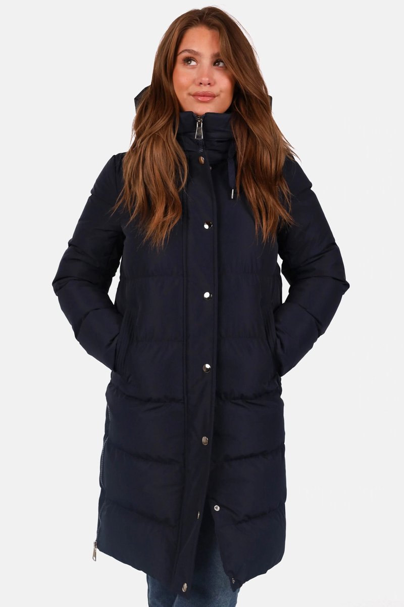 Getdrezzed Winterjas - Maat: M - winterjas medium donkerblauw