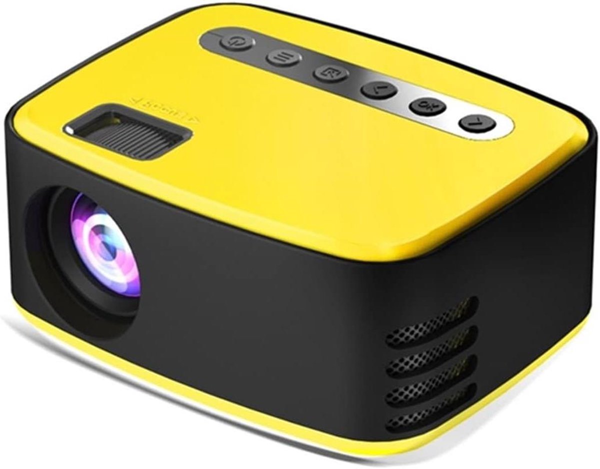 Mini Projector - HD Videospeler - Thuisbioscoop Creëren - 1080P Resolutie Ondersteuning - 16-110 Inch Projectie - Zwart