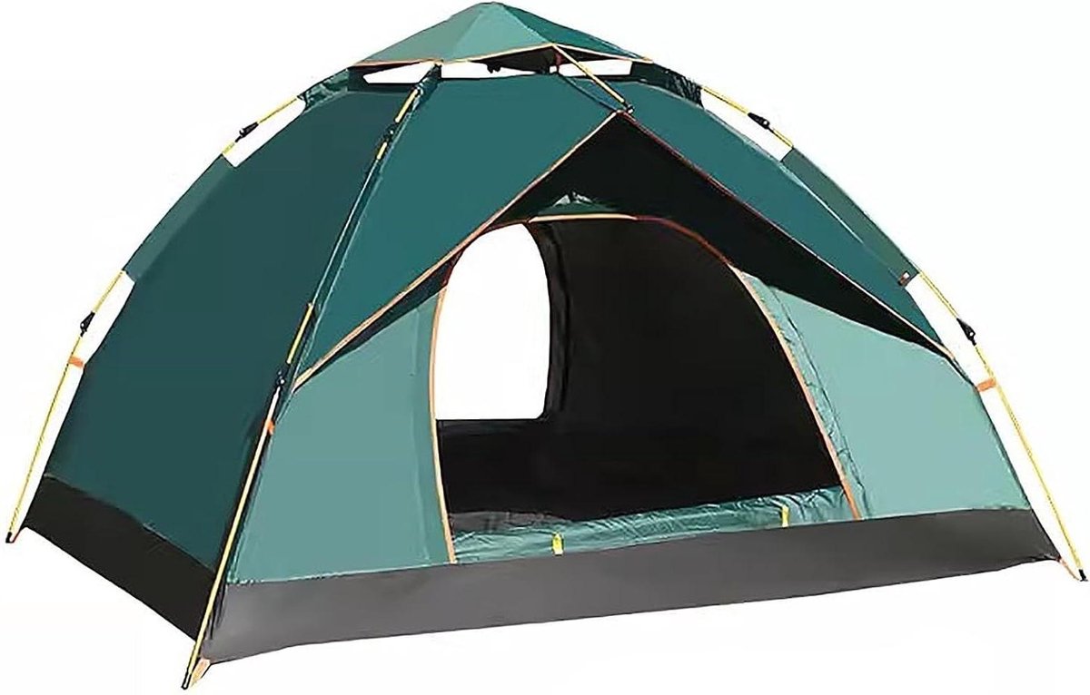 Kampeertent - Pop-up tent - Buiten kamperen - Ruime opzet - 2 persoons - Grijs