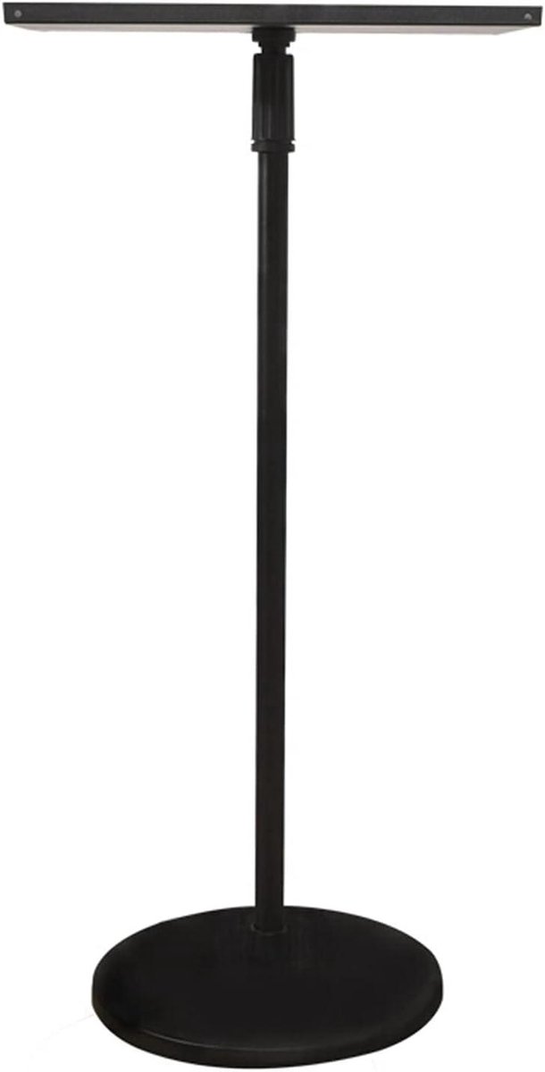 Projector Standaard - Vloerhouder - Presentaties Geven - Stabiele Gietijzeren Voet - 85-150 cm Hoogte - Zwart