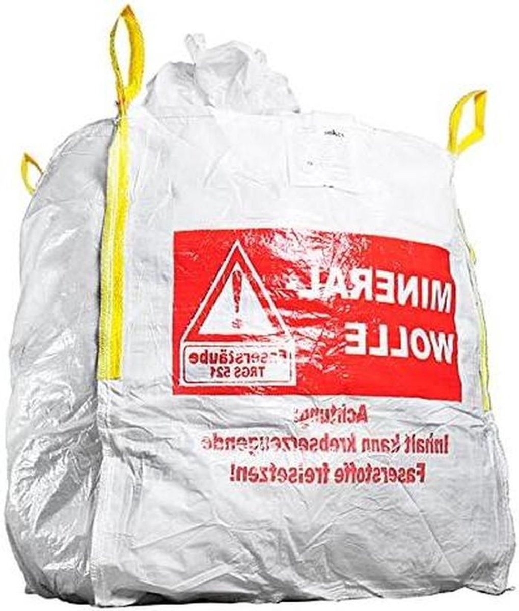 Grote Laadzak - Transportzak Afval - Afval Verwerken - Versterkte Lussen - 90x90x110 cm - Wit