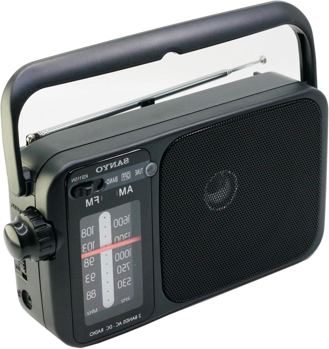 Draagbare Radio - AM FM - Muziek Luisteren - Kristalhelder Geluid - 23.5 cm - Zwart