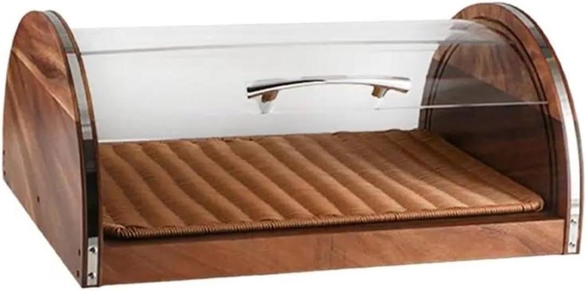 Brood Hout Vitrinekast - Keuken Opslag - Brood Vers Houden - Ventilatie Ontwerp - Maat M -
