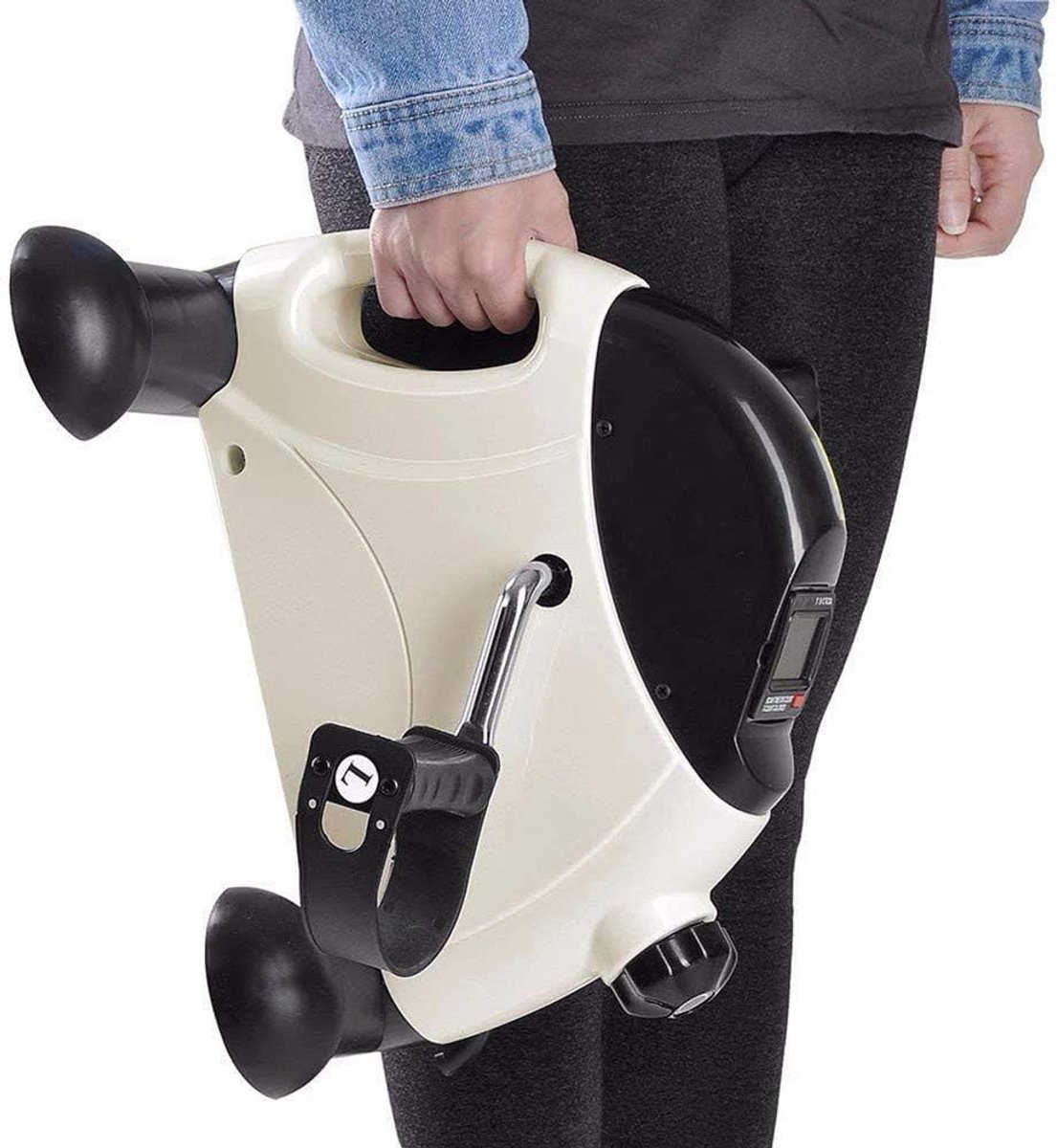 Mini Oefenfiets - Revalidatie Trainer - Actieve Beweging - Verstelbare Weerstand - 29.5cm Hoog - Zwart