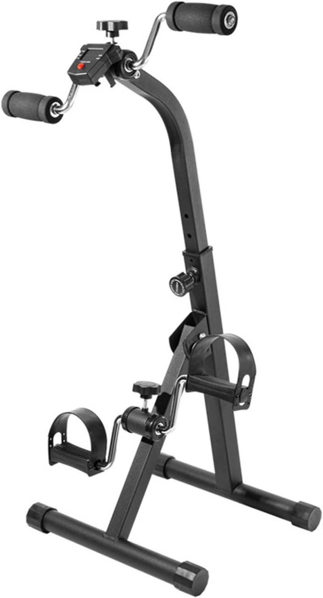 Hometrainer Pedaaltrainer - Indoor Fiets - Thuis Fitness - Verstelbare Weerstand - Max 200 kg - Zwart