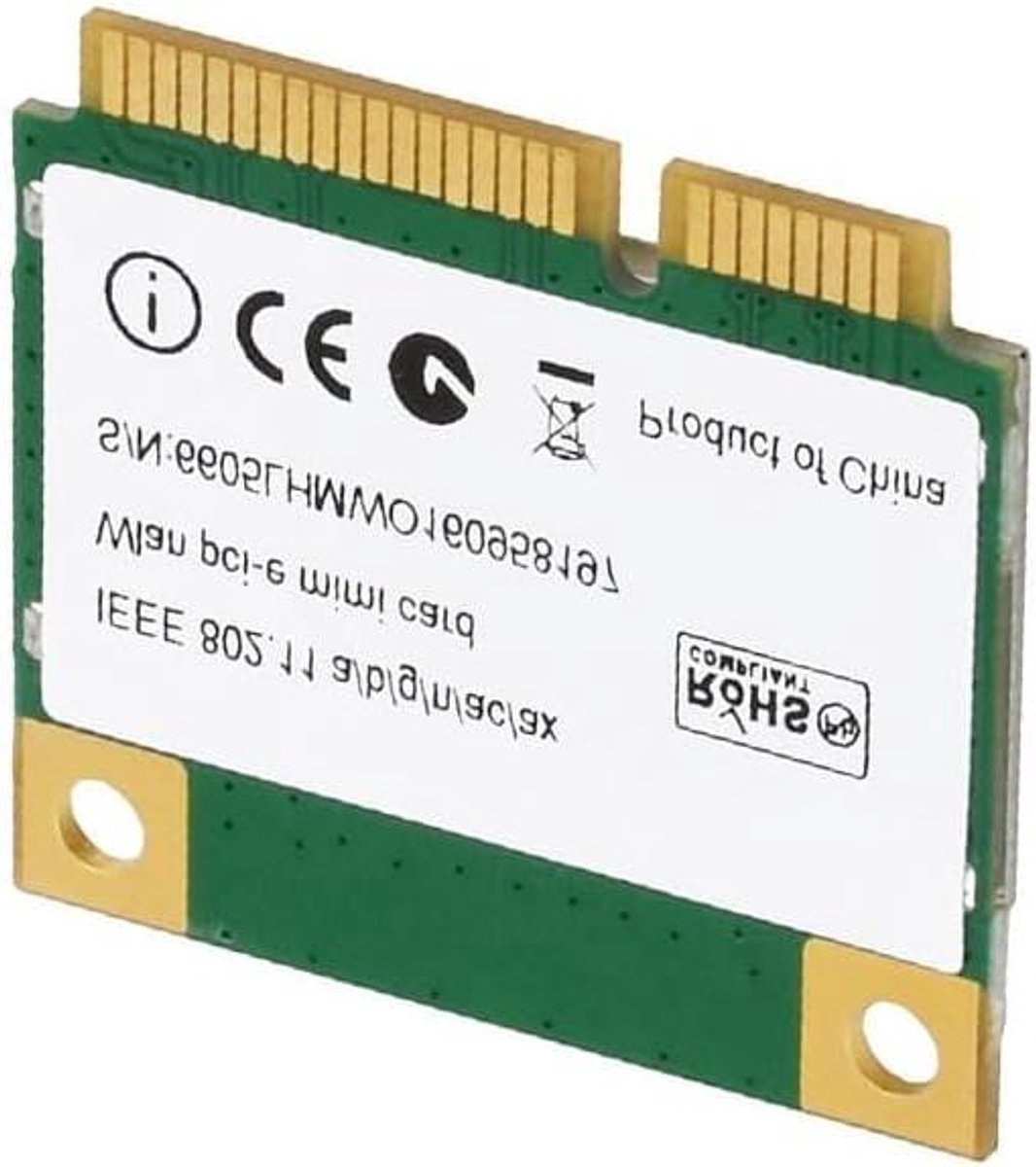 Wifi Netwerkkaart - Draadloze Adapter - Snelle Internetverbinding - Tri-Band Bluetooth 5.3 - Mini PCI-E - Zwart