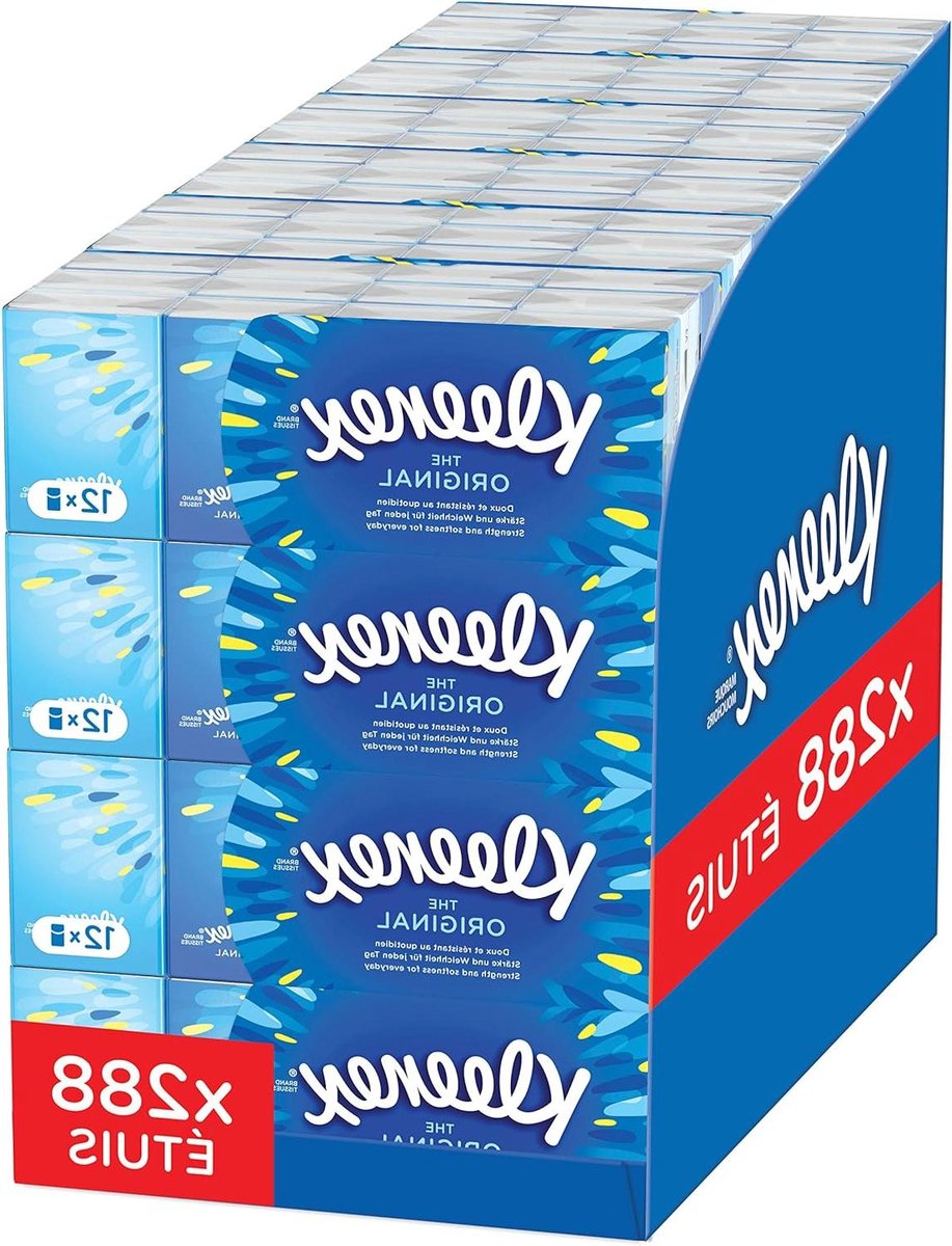 Papieren zakdoeken - Zijdepapier - Dagelijkse hygiëne - Verrijkt met zijde-extract - 100 stuks - Wit