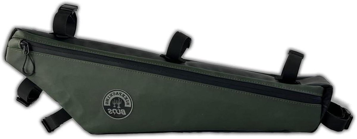 Fietstas Frame - Bikepacking Tas - Fietsen Opbergen - Waterdicht Ultralicht - 4.5 Liter - Zwart Khaki