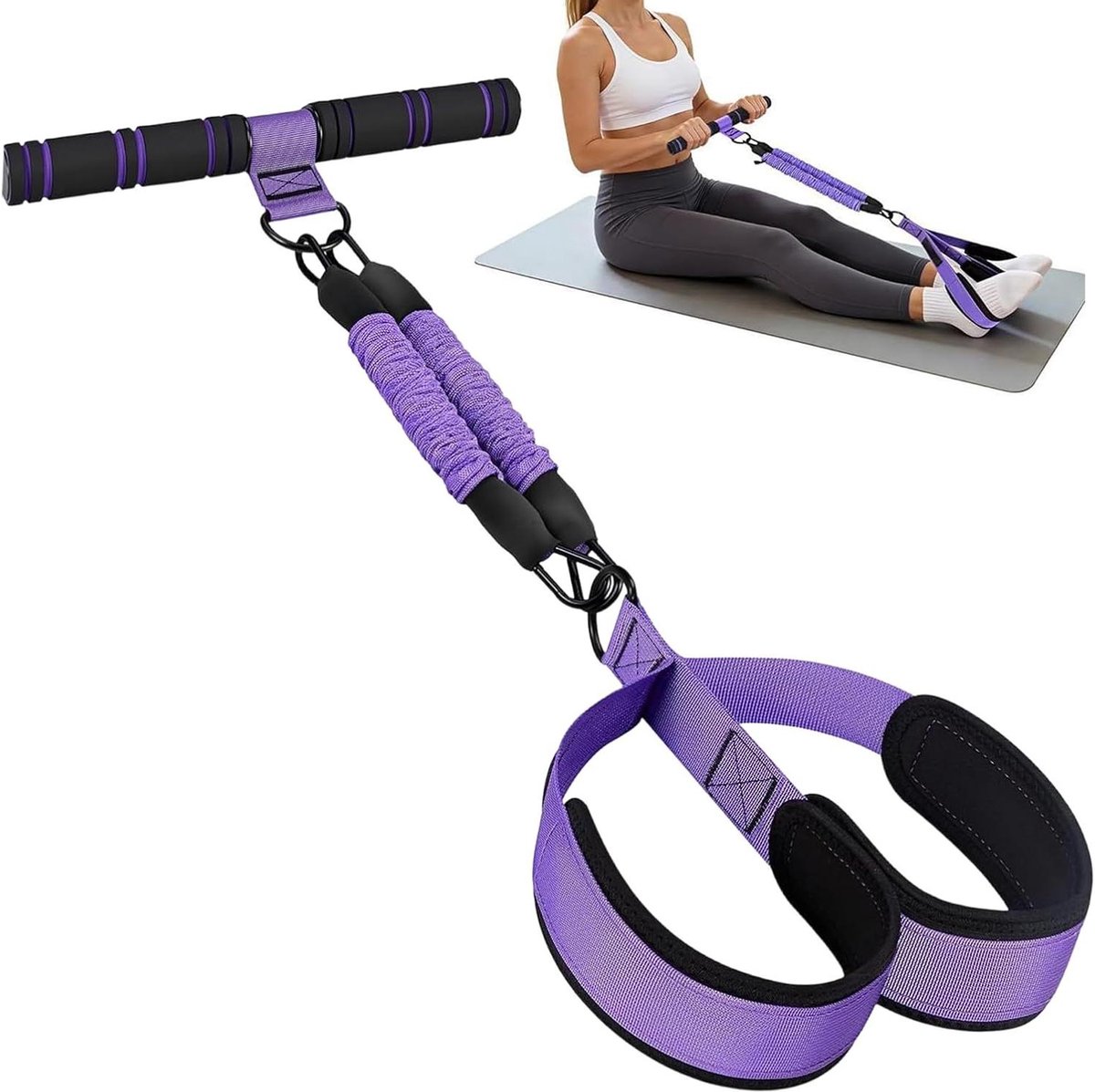 Pedaaltrekker - Beenstrekker Weerstandsapparaat - Fitness Training - Antislip Voetpedalen - 32 x 13 x 5 cm - Niet gespecificeerd