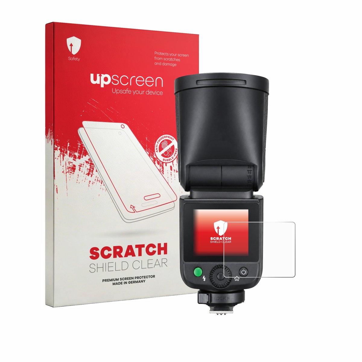 upscreen - Screenprotector voor Godox V1 mid - Folie Beschermfolie transparant