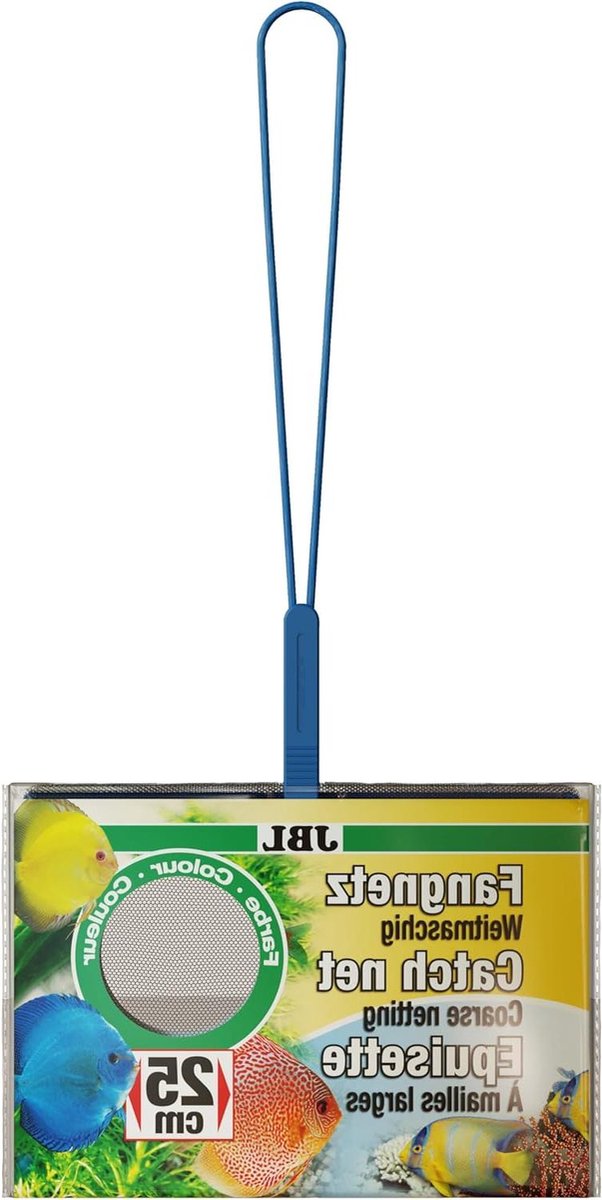 Aquarium Visnet - Vangnet Grof - Vissen Vangen - Wijdmazig Nylon - 25 cm - Zwart