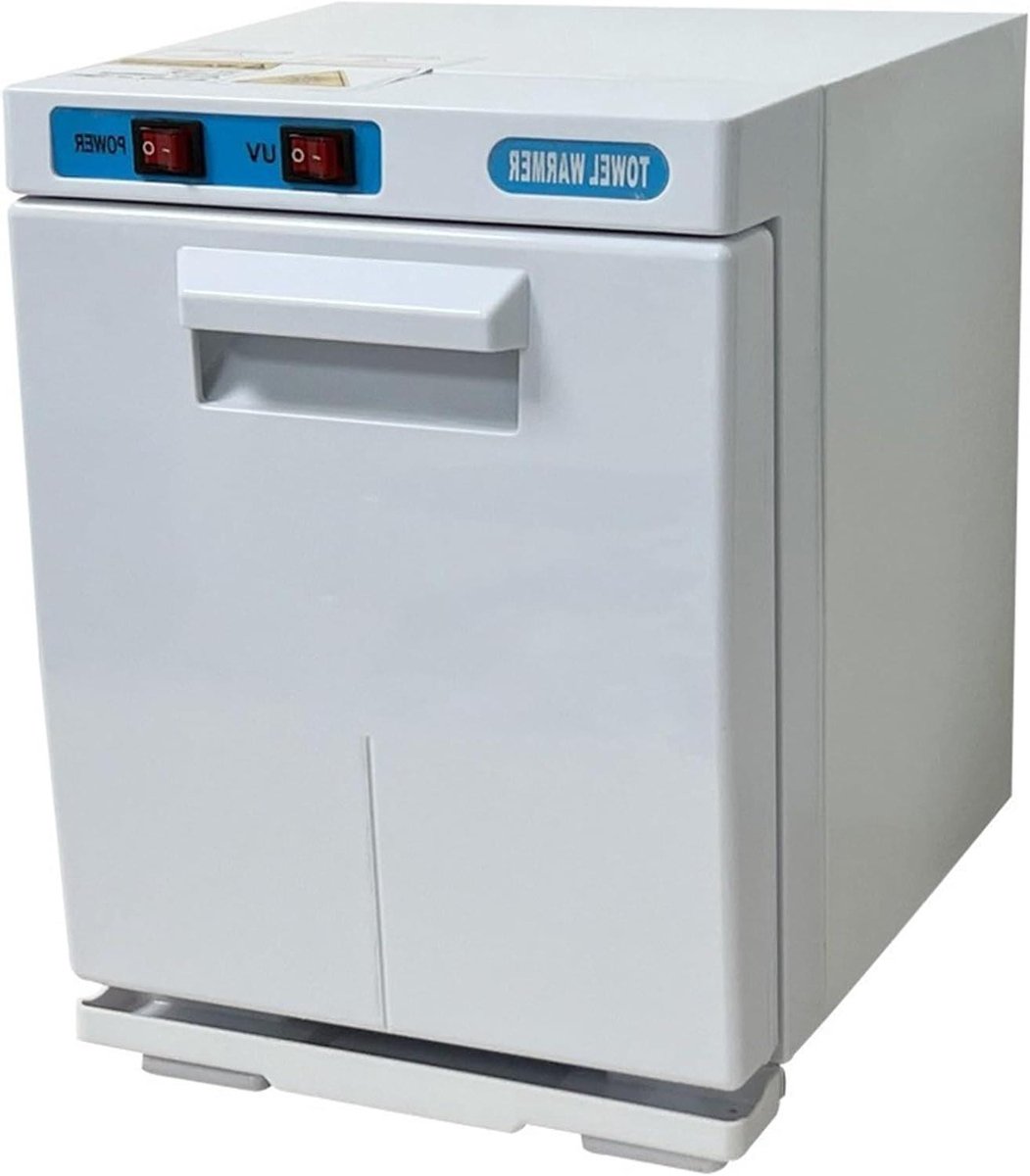 Warme handdoekkast - Handdoekwarmer - Gezichtsbehandelingen thuis - Met UV-sterilisator - 5 liter capaciteit - Wit