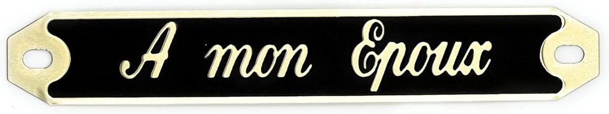 Gegraveerd Grafbord Aluminium Goud - Personaliseerbaar Opschrift voor Grafmonument