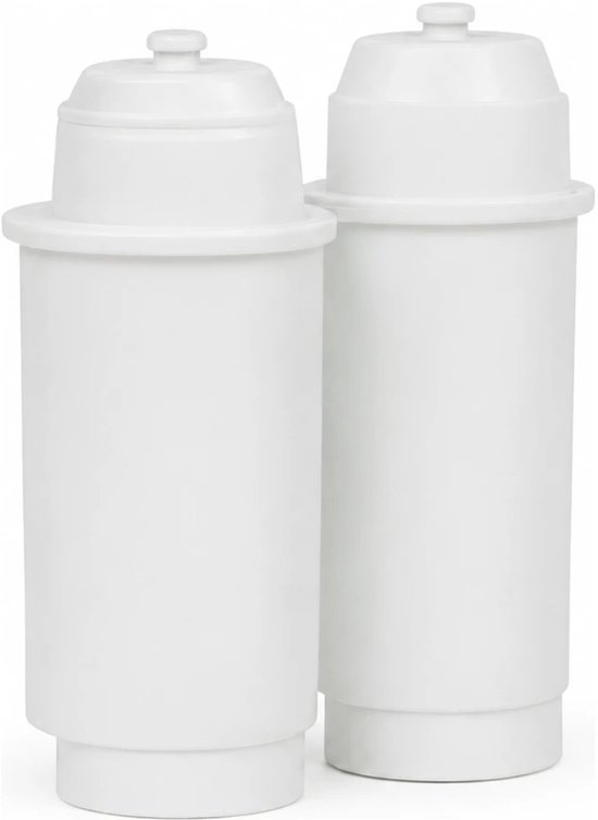 Twee witte Brita Intenza TZ70003 waterfilters naast elkaar.