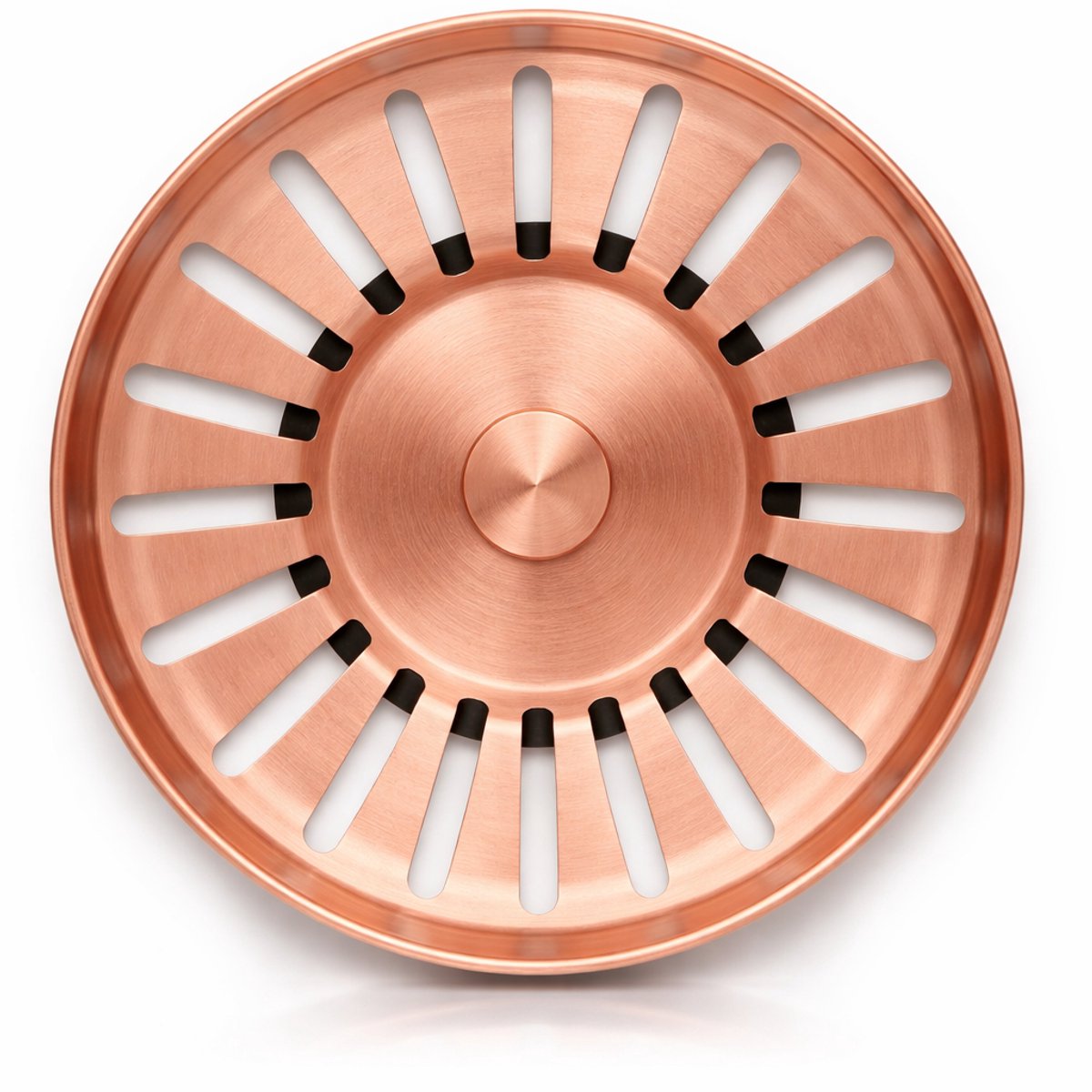 Waterval Premium Brushed Korfplug RVS - Inclusief 3 Pinnen - Rose Copper - 83mm