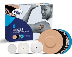 CureTape Patches MIX - Circle - Freestyle Libre 2 & 3 - Dexcom G7 - Sensorpleister - 8 Stuks