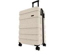 NoriX Reiskoffer groot 76 × 49 × 27 - 100L - Spinner wielen - Lichtgewicht - TSA Slot - Norix Limestone Grey koffer