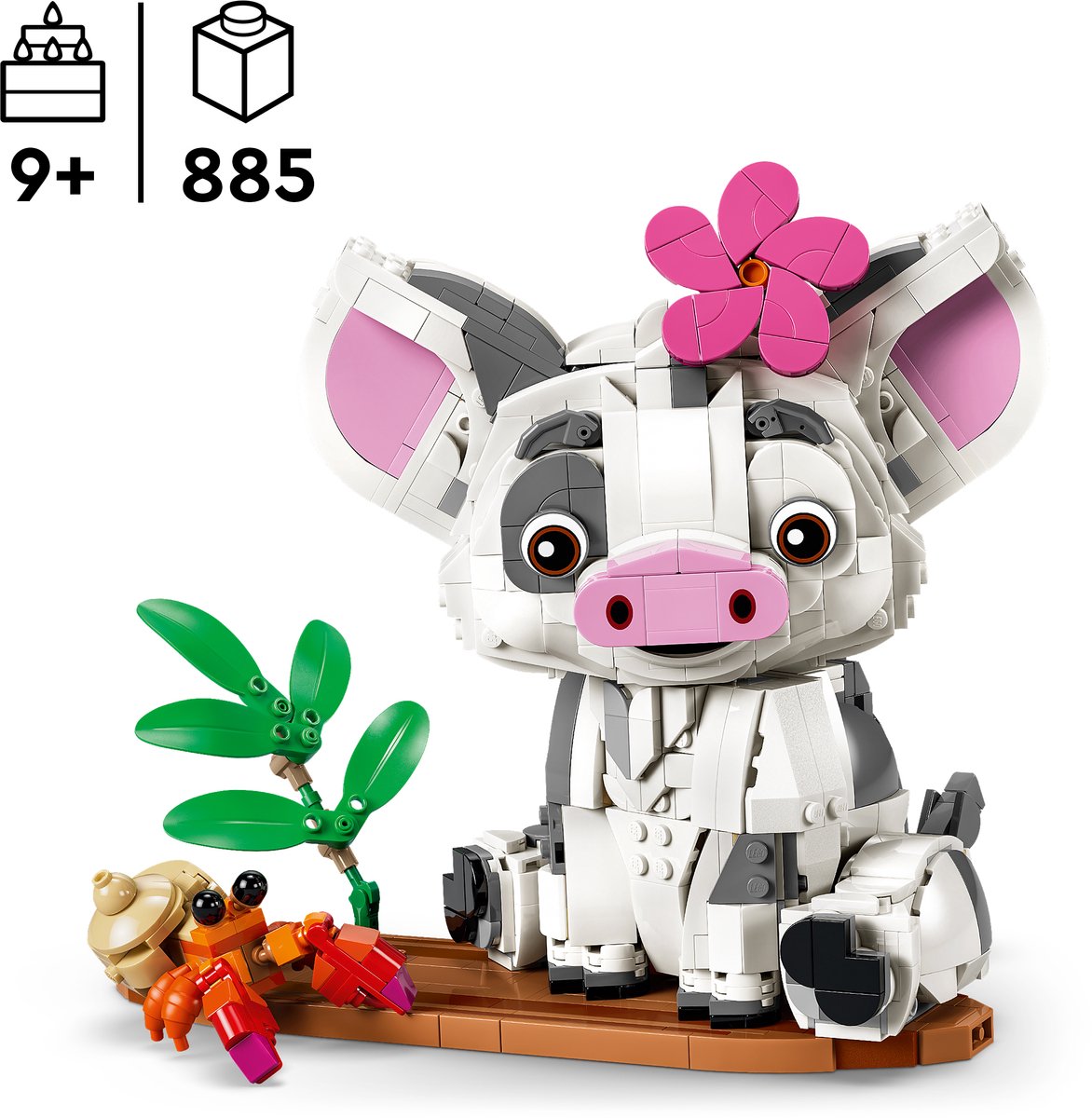 LEGO ǀ Disney Vaiana Pua Bouwbaar Dieren Speelgoed voor Kinderen en Decoratie 43292 – foto 4