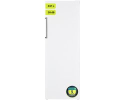 Exquisit KS350-V-H-040DW - Kastmodel Koelkast - 5 Jaar Garantie - RVS Handgreep - 331 Liter - 39dB - Wit