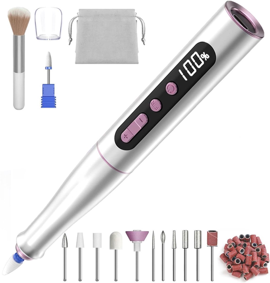 Elektrische Nagelvijl Draadloos – manicure set 35000 RPM