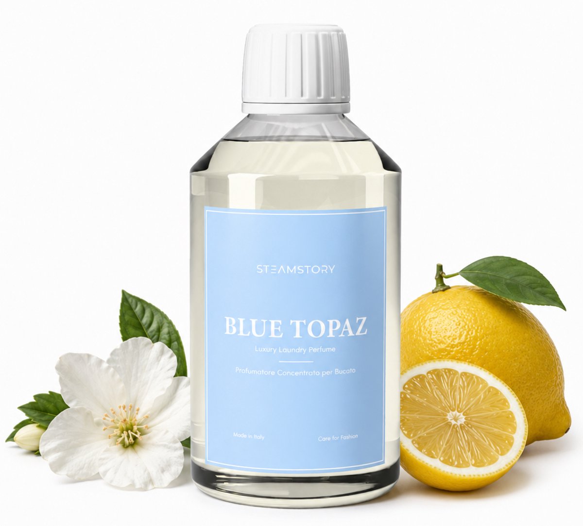 SteamStory Luxe Wasparfum Blue Topaz - Warme geur met waterbloemen, vanille & amber - 250 ml