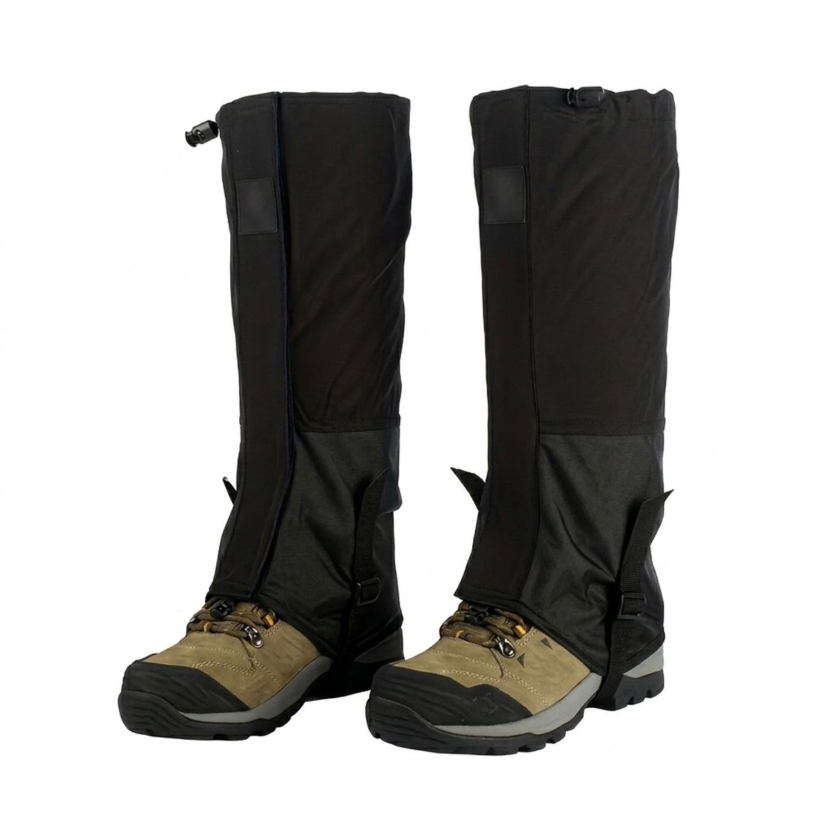 gamaschen gaiters unisex waterafstotende beenbeschermers met ritssluiting verstelbare straps outdoor wandel accessoires sneeuw en hiking bescherming Zwart