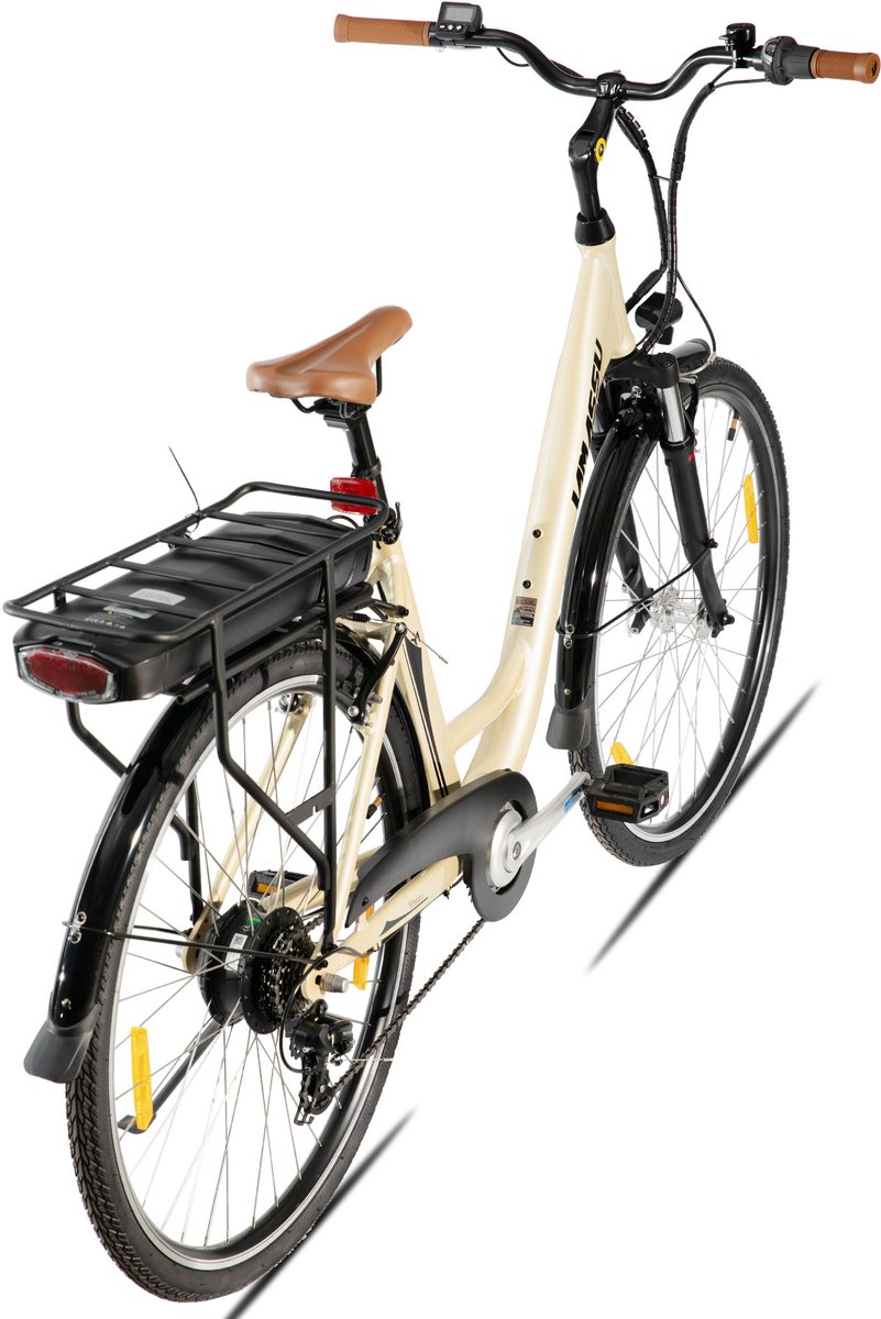 HILAND Montura Elektrische Stadsfiets 28 inch - E-bike Commuter Unisex - 250W Motor - 36V 10.4Ah Accu - 7 Versnellingen - Aluminium Frame thumbnail 5