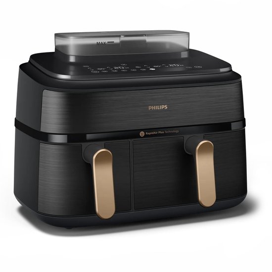 Foto: Philips 5000 series na552 00 dubbele heteluchtfriteuse 9l 2750w zwart