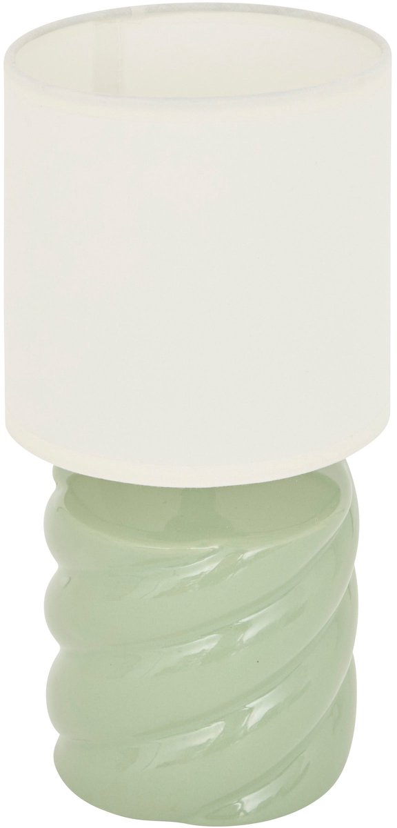 Atmosphera Noly Tafellamp - Ø13xH27cm - Groen